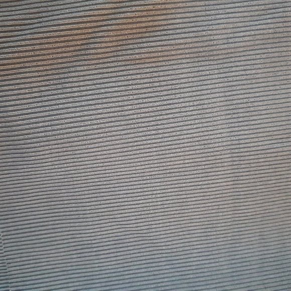 Shein Short Sleeve Cropped Ribbed V-Neck Raw Edge Top - Light Blue - Large - Picture 4 of 4